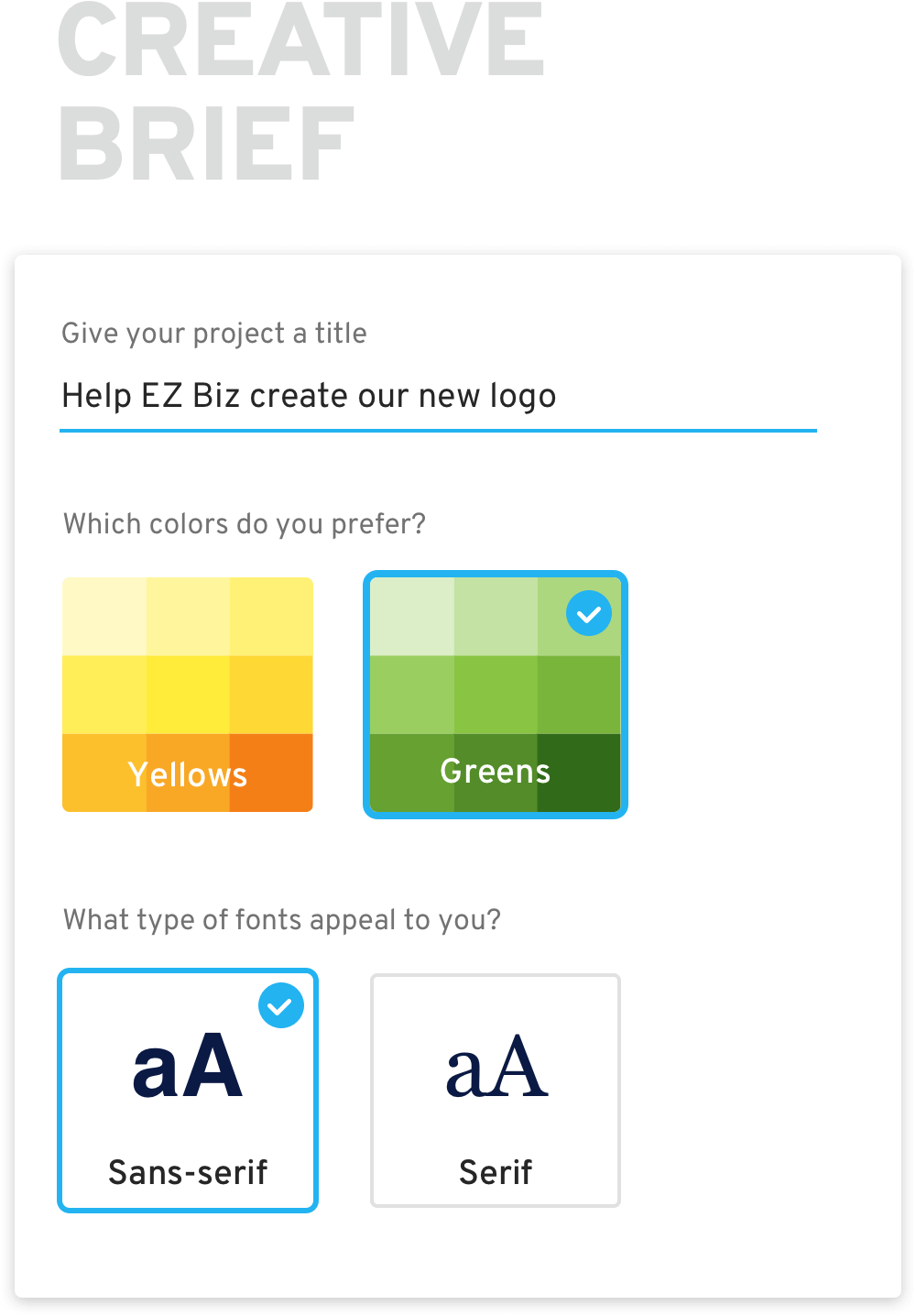 first step of how crowdspring works is writing the creative brief