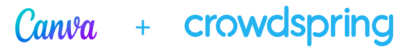 canva and crowdspring logo