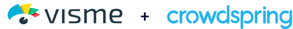 visme and crowdspring logo